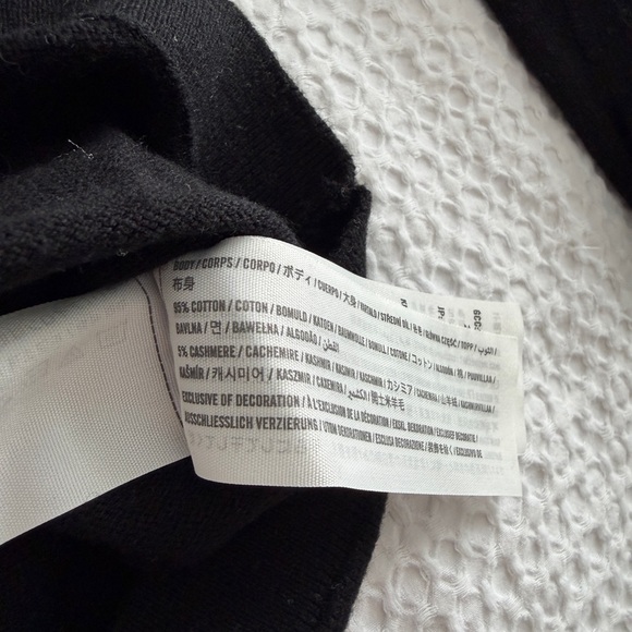Abercrombie & Fitch Black Cotton Cashmere Sweater - Picture 3 of 4